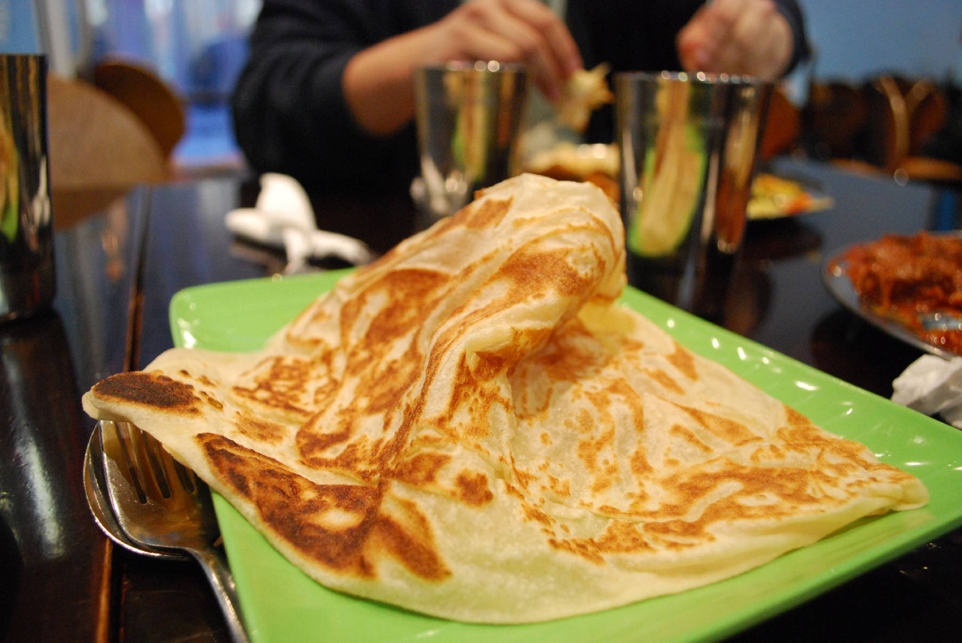 Tasty Roti Canai Background