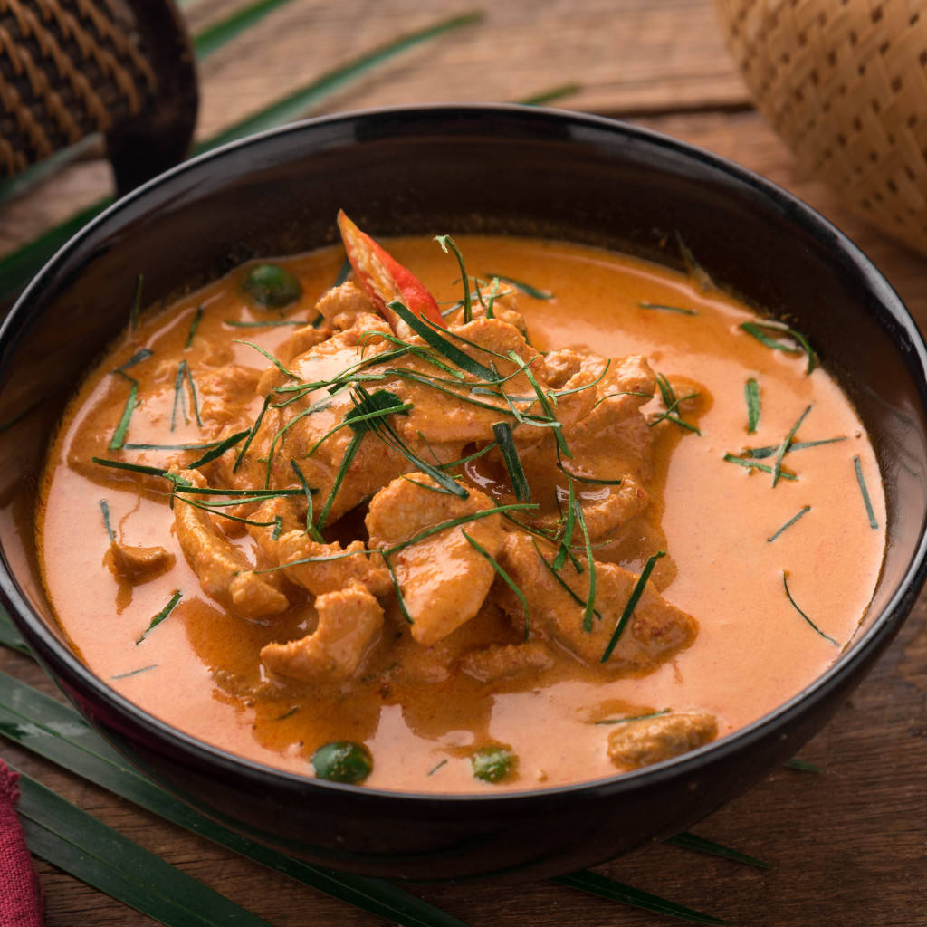 Tasty Thai Curry Dish Background