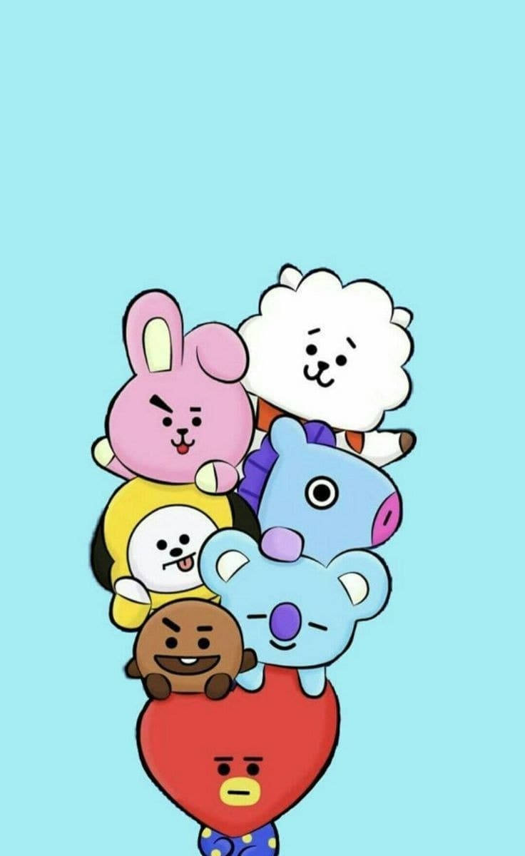 Tata And Friends Bt21 Background
