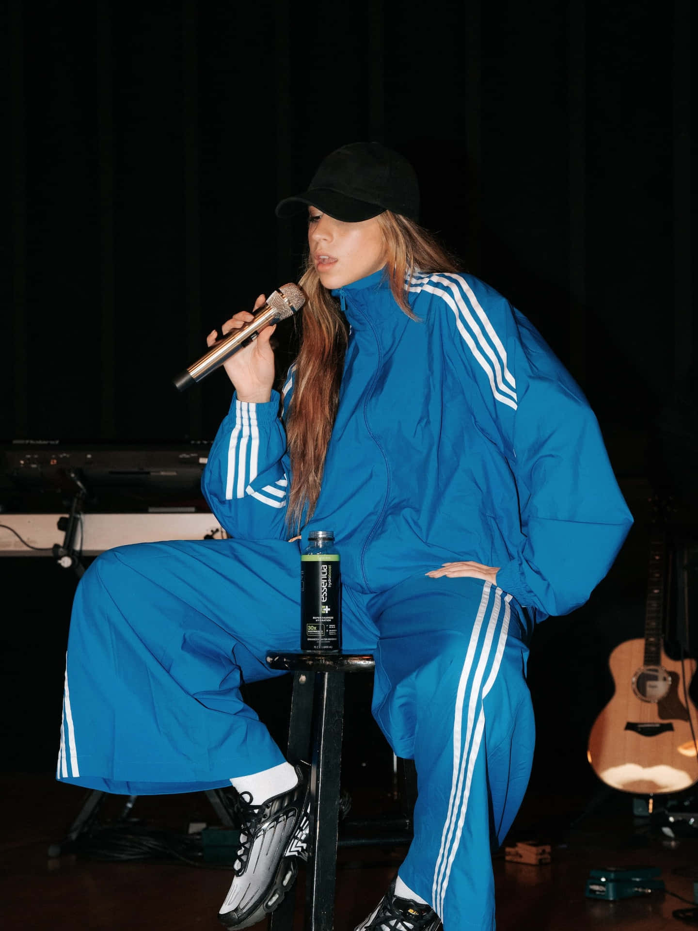 Tate Mc Rae Blue Tracksuit Singing Background