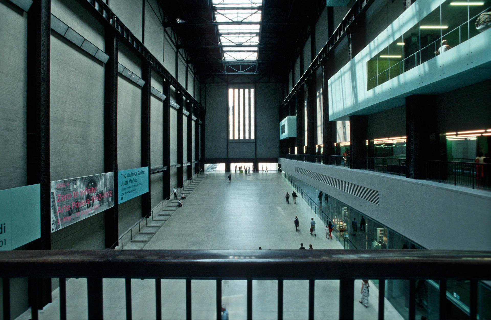 Tate Modern Turbine Hall Railing Background