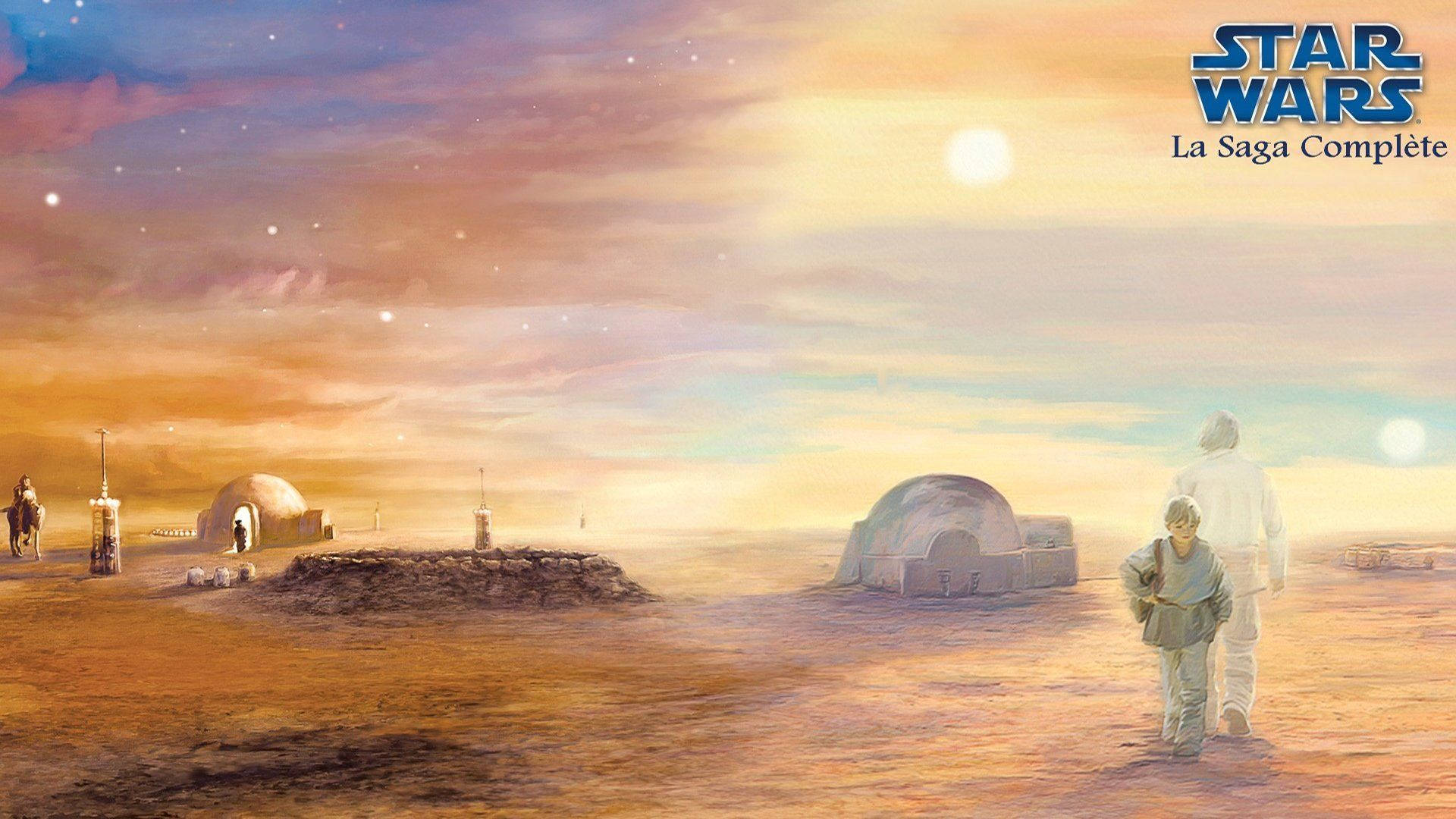 Tatooine Desert Star Wars Landscape Background