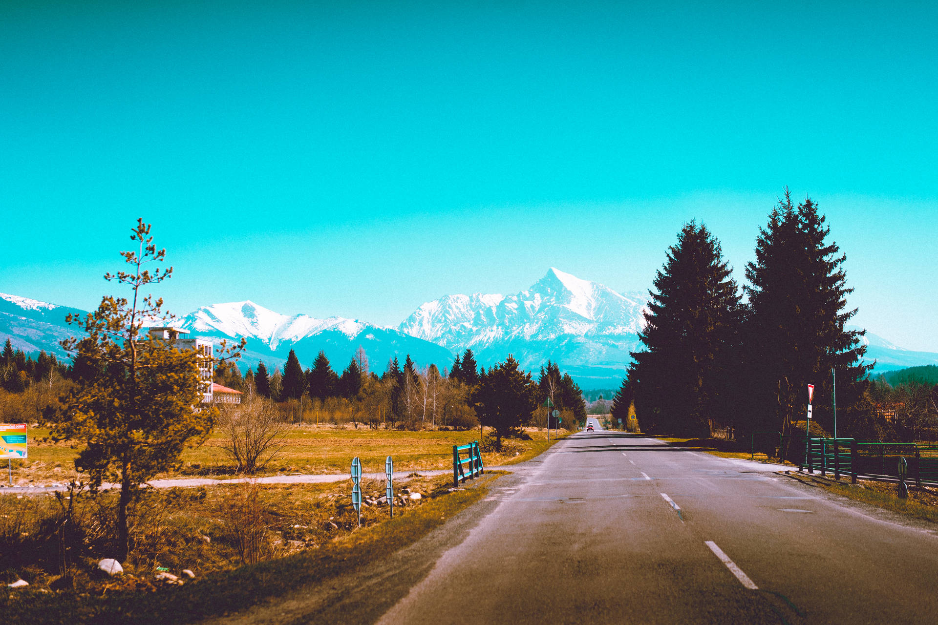 Tatra Mountains Nature Scenery Background