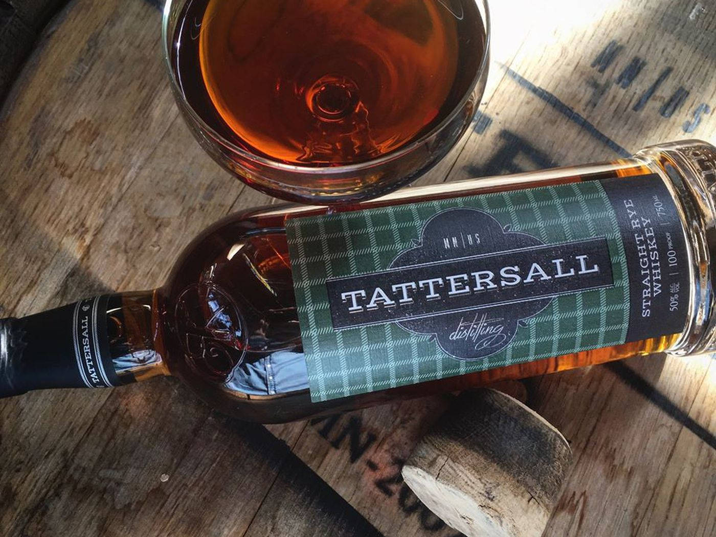 Tattersall Distillery's Premium Straight Rye Whiskey Bottle