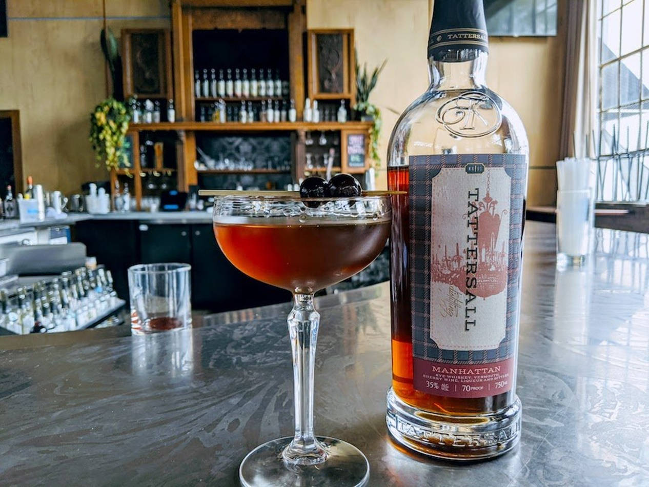 Tattersall Distilling Manhattan Cocktail Drink Background