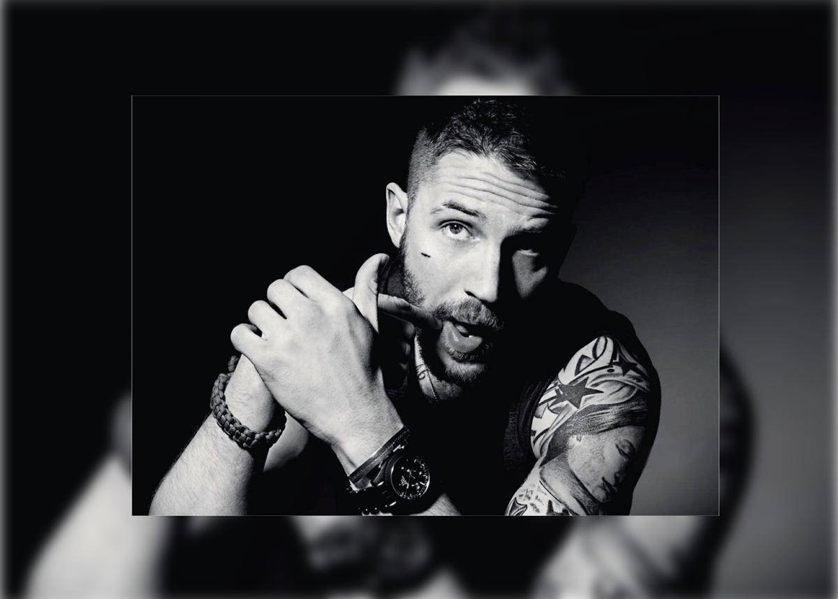 Tattooed Tom Hardy Poster Background