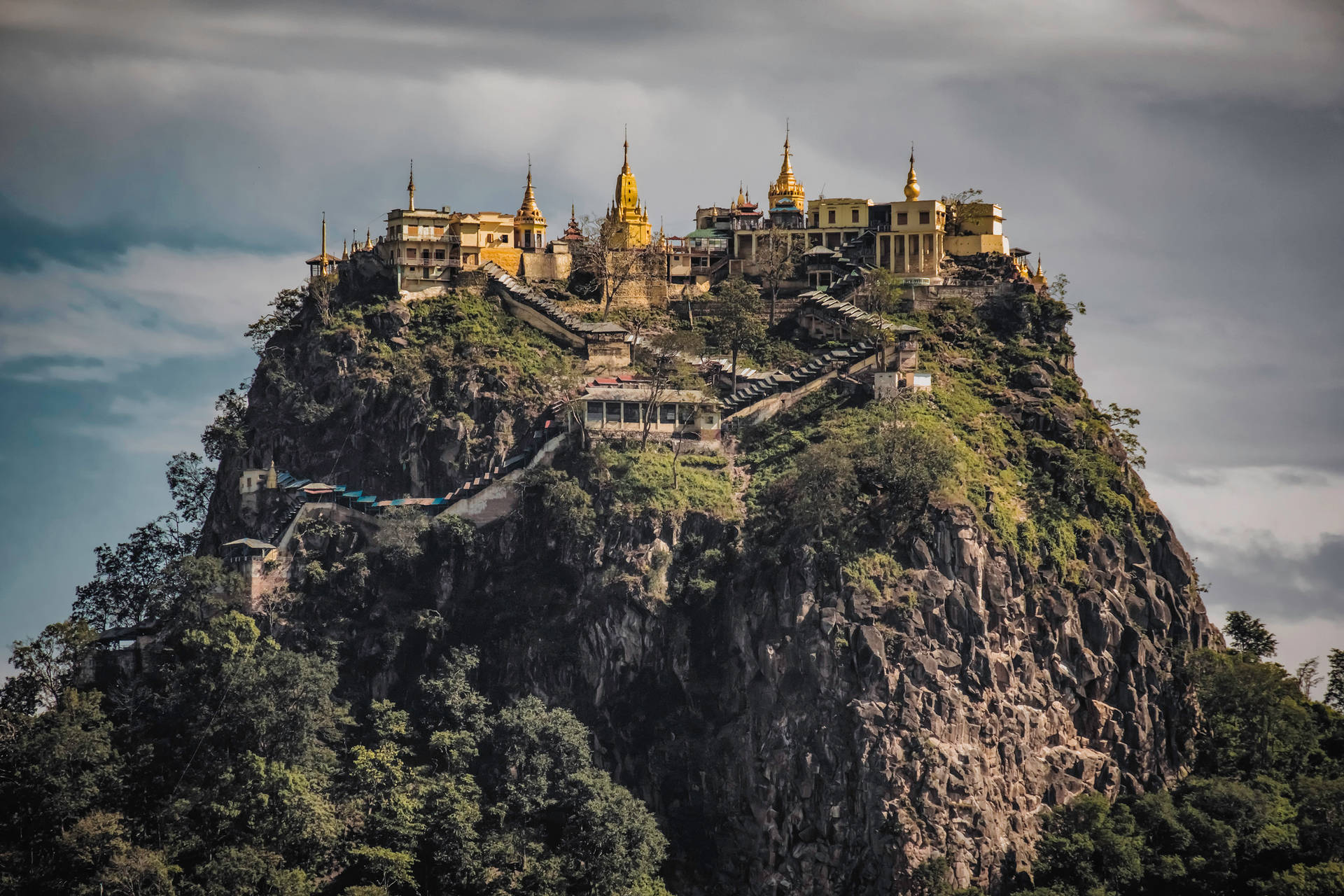 Taung Kalat Myanmar Background