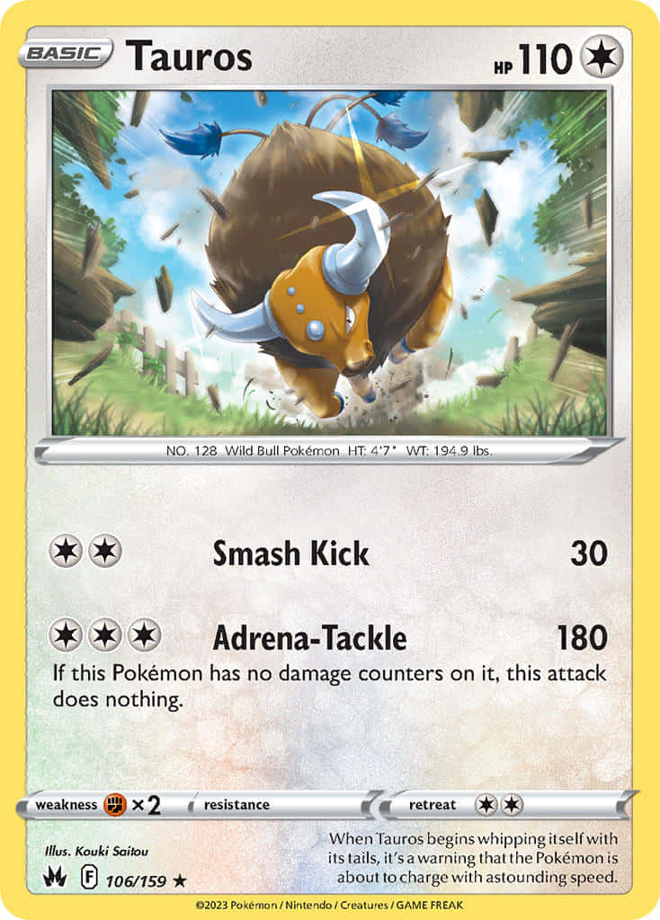 Tauros Trading Card Background