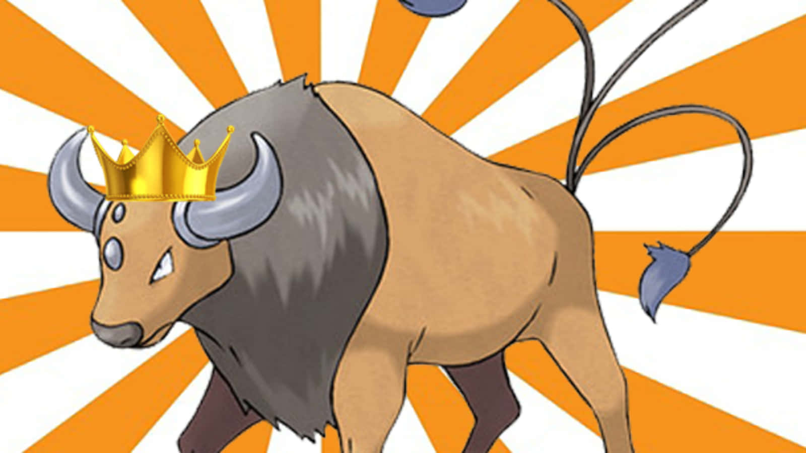 Tauros Wearing Crown Background