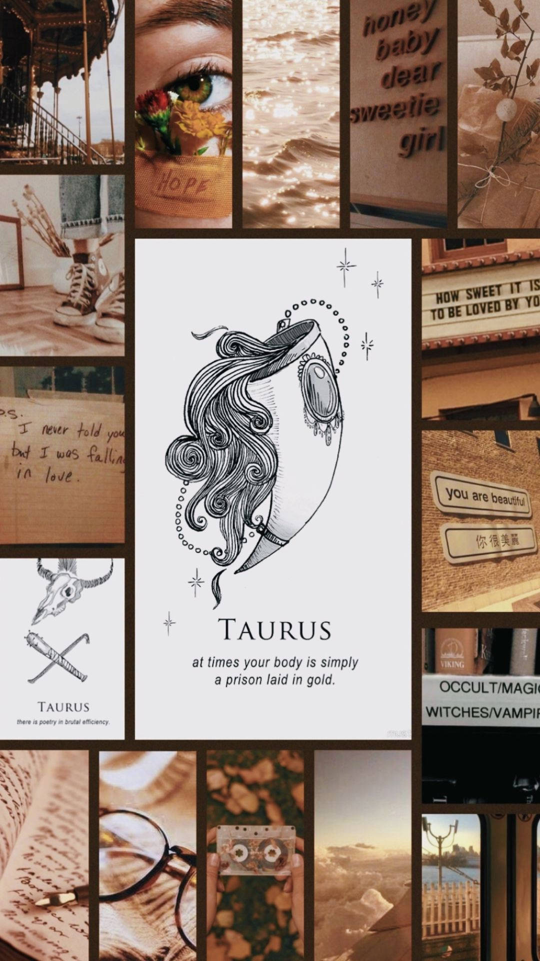 Taurus Aesthetic Iphone Lock Screen Theme Background