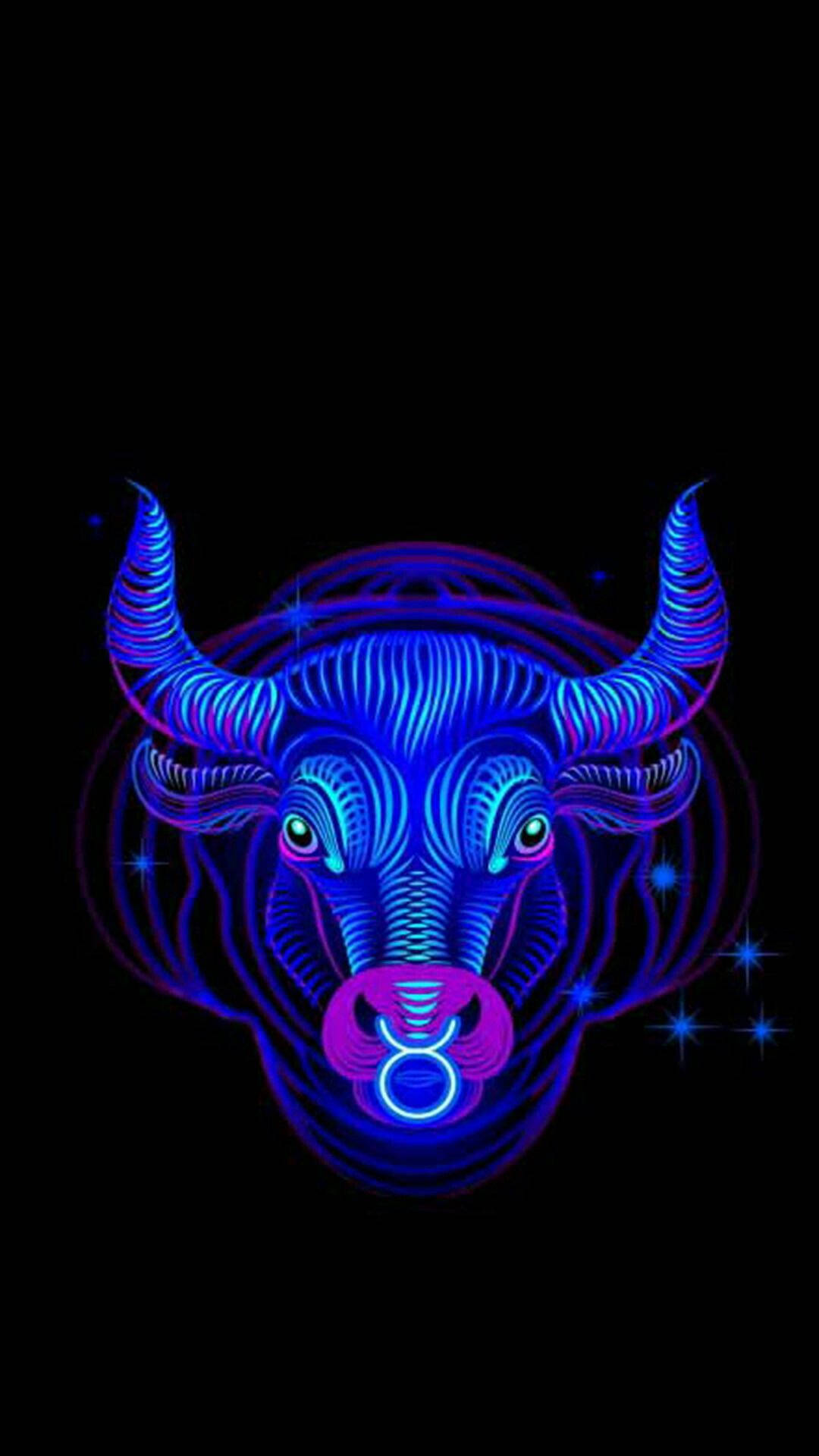 Taurus Blue Head Background