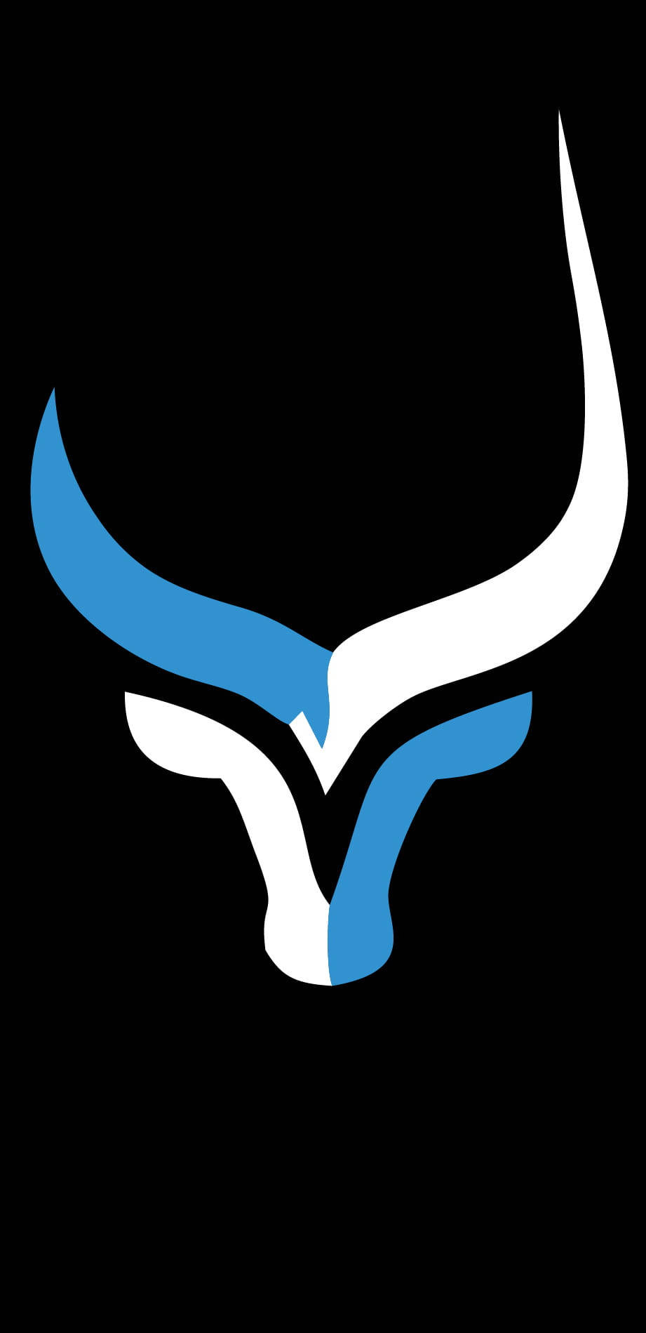 Taurus Blue White Bull Background