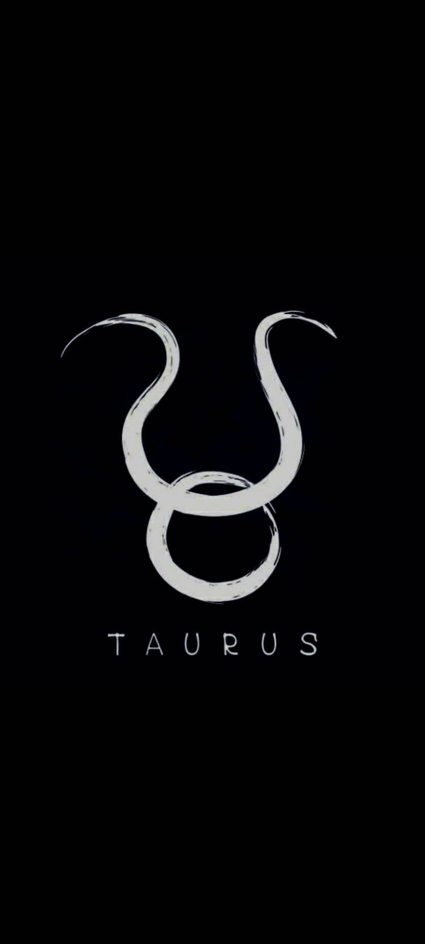 Taurus Gray Symbol Brush Background
