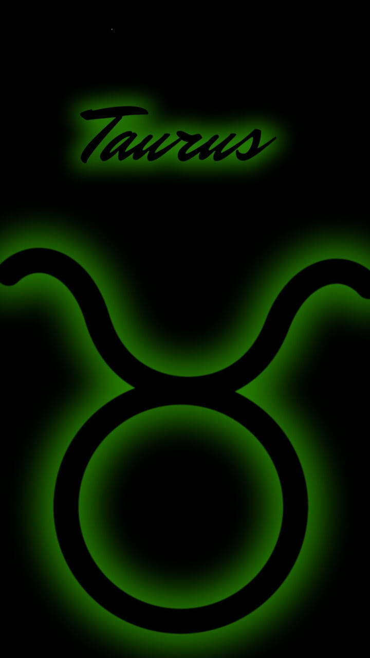 Taurus Green Glowing Background