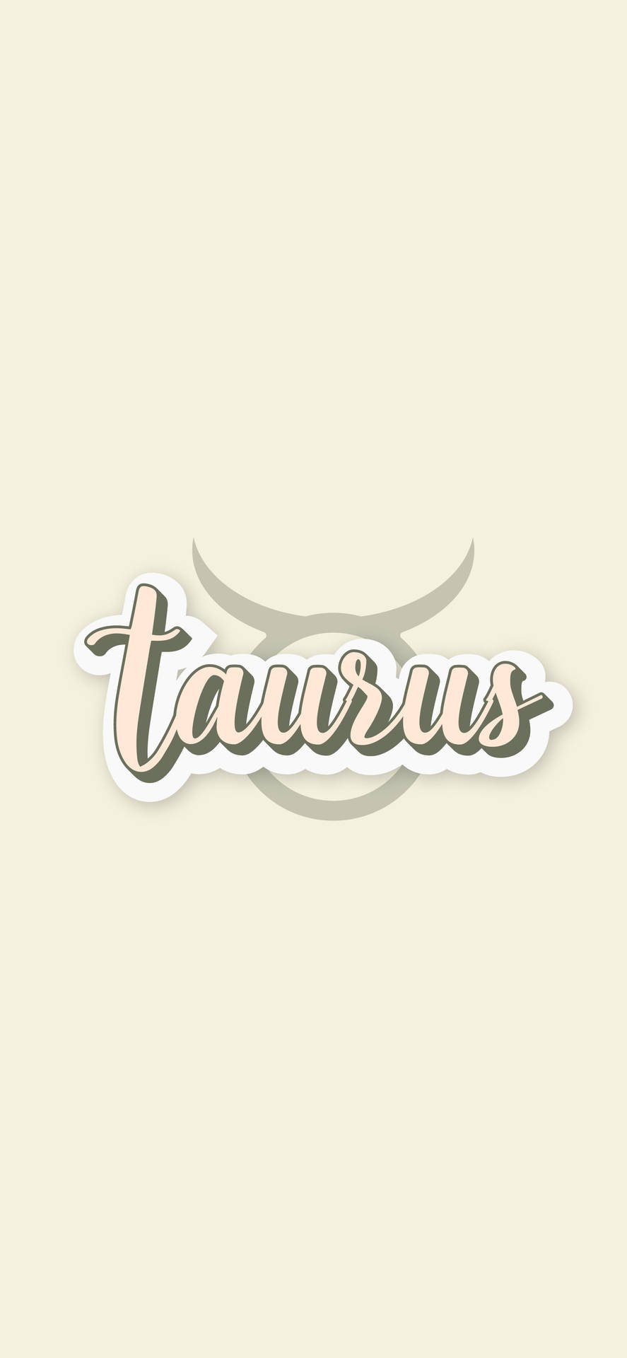 Taurus Script Symbol Background