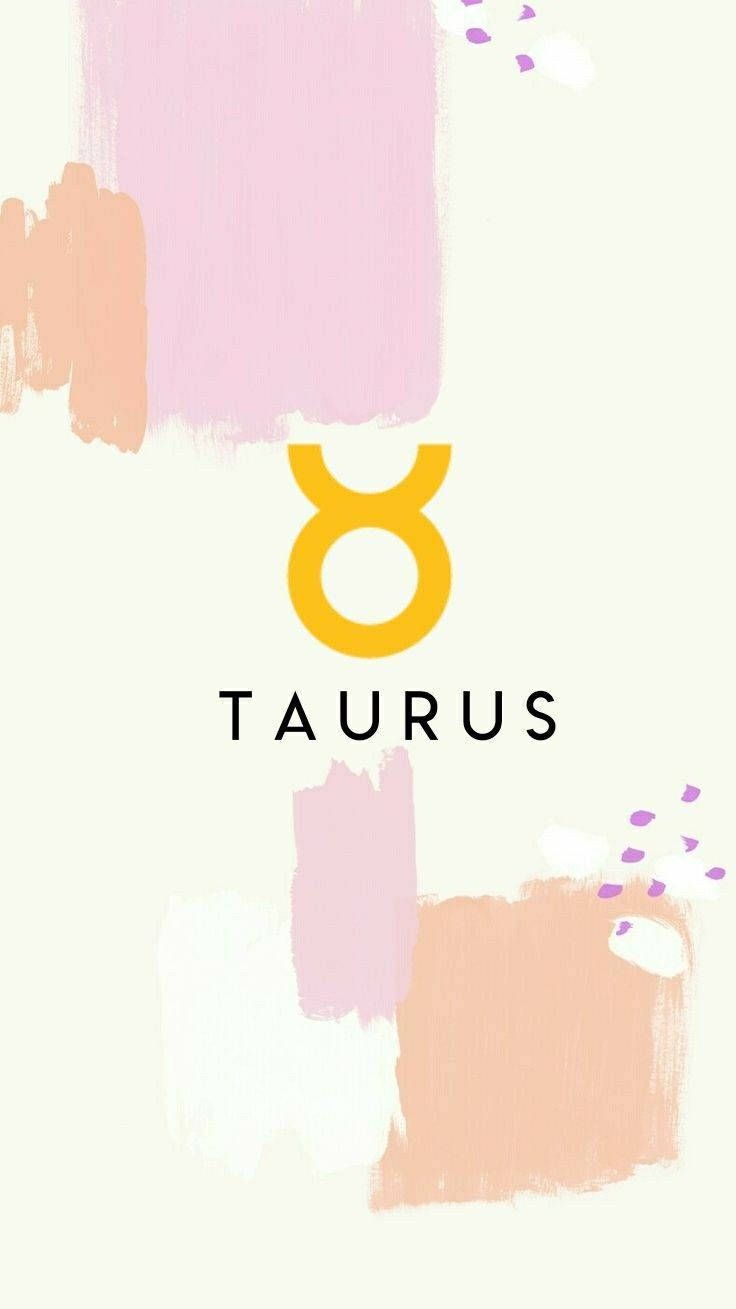 Taurus Symbol Paint Brushes Background