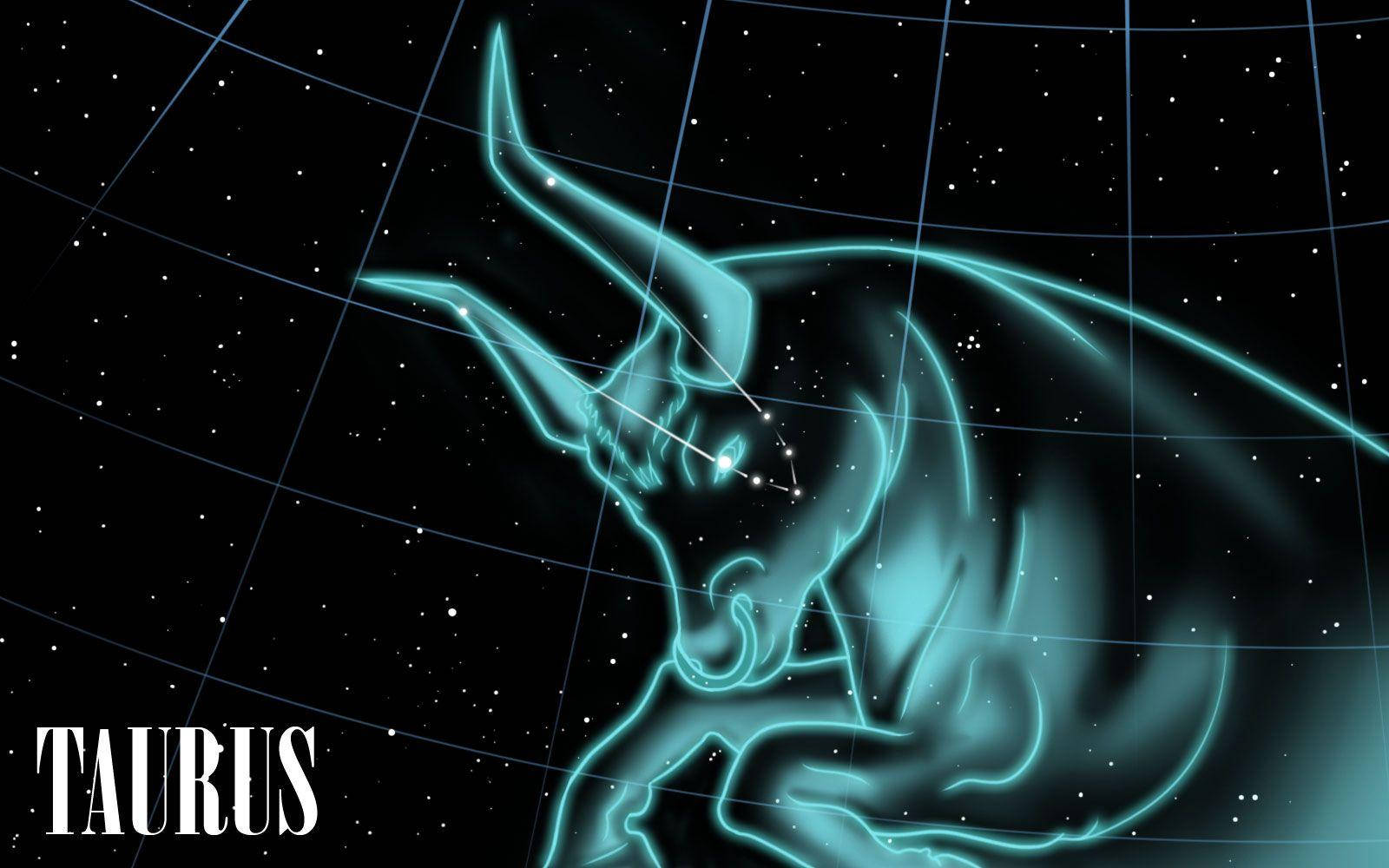 Taurus Zodiac Astral Grid Background