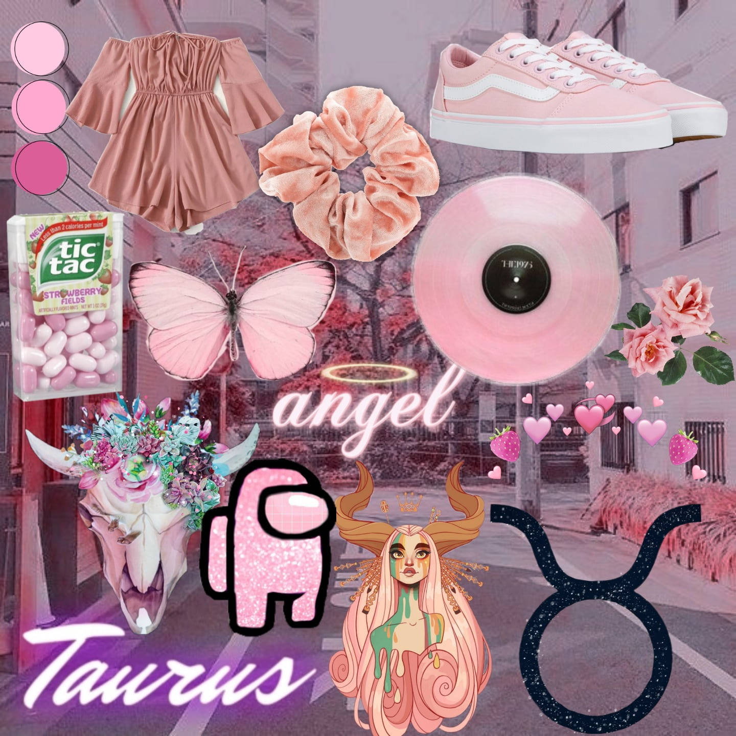 Taurus Zodiac Girly Aesthetic Background