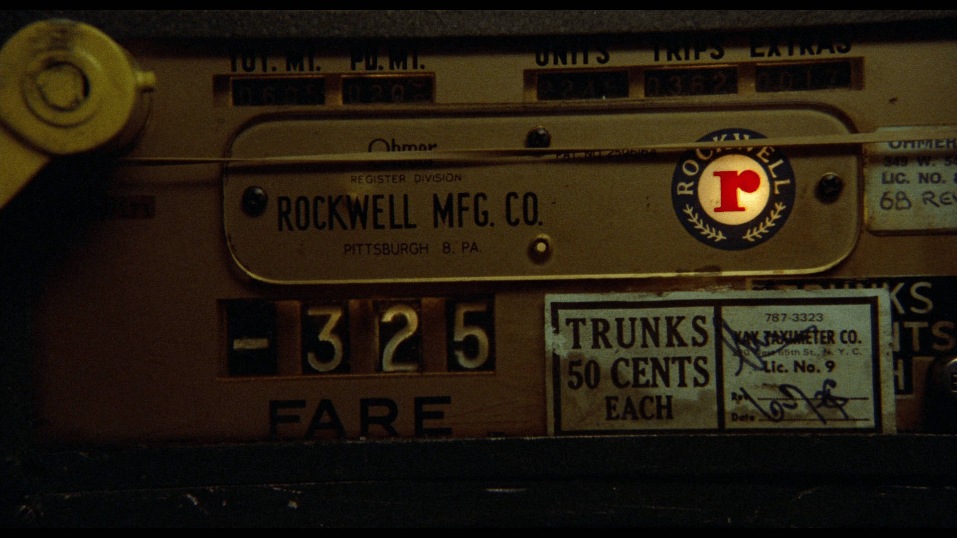 Taxi Driver Cinematic Movie Scene Background