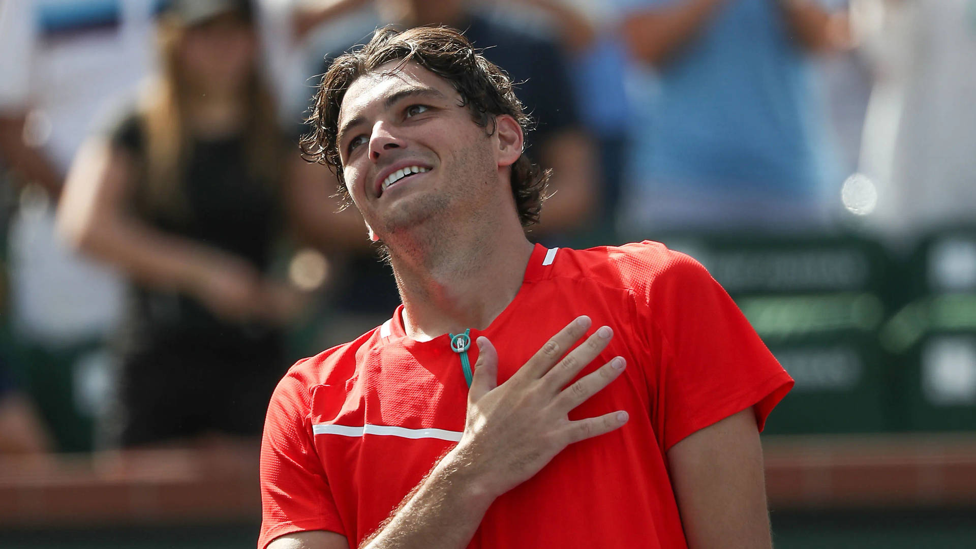 Taylor Fritz Holding His Chest