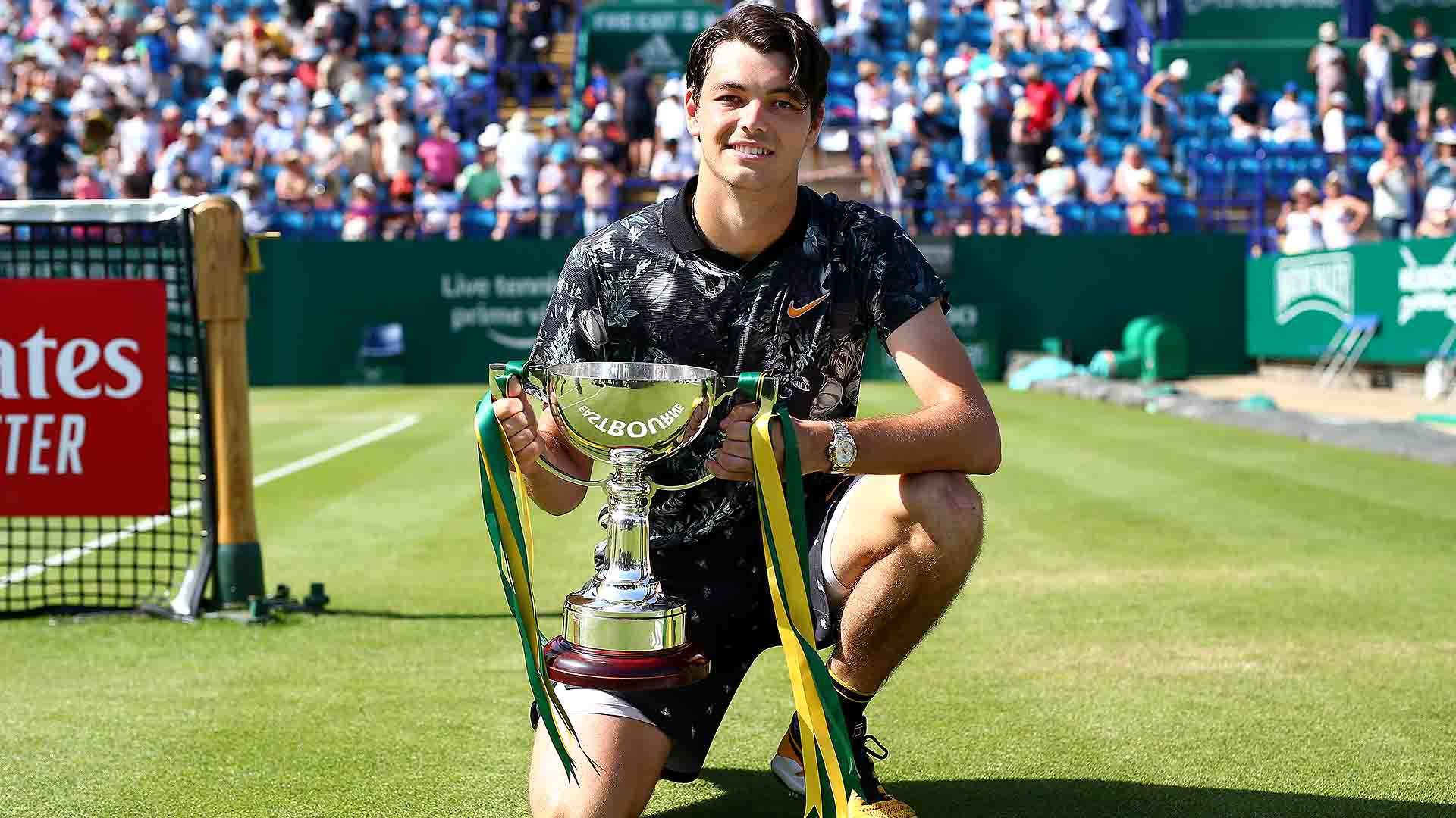 Taylor Fritz Holding His Trophy