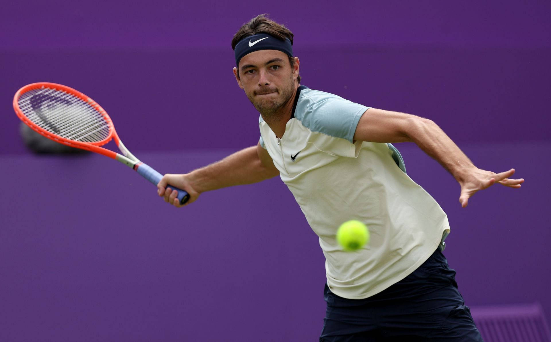 Taylor Fritz Intently Focused On His Tennis Match