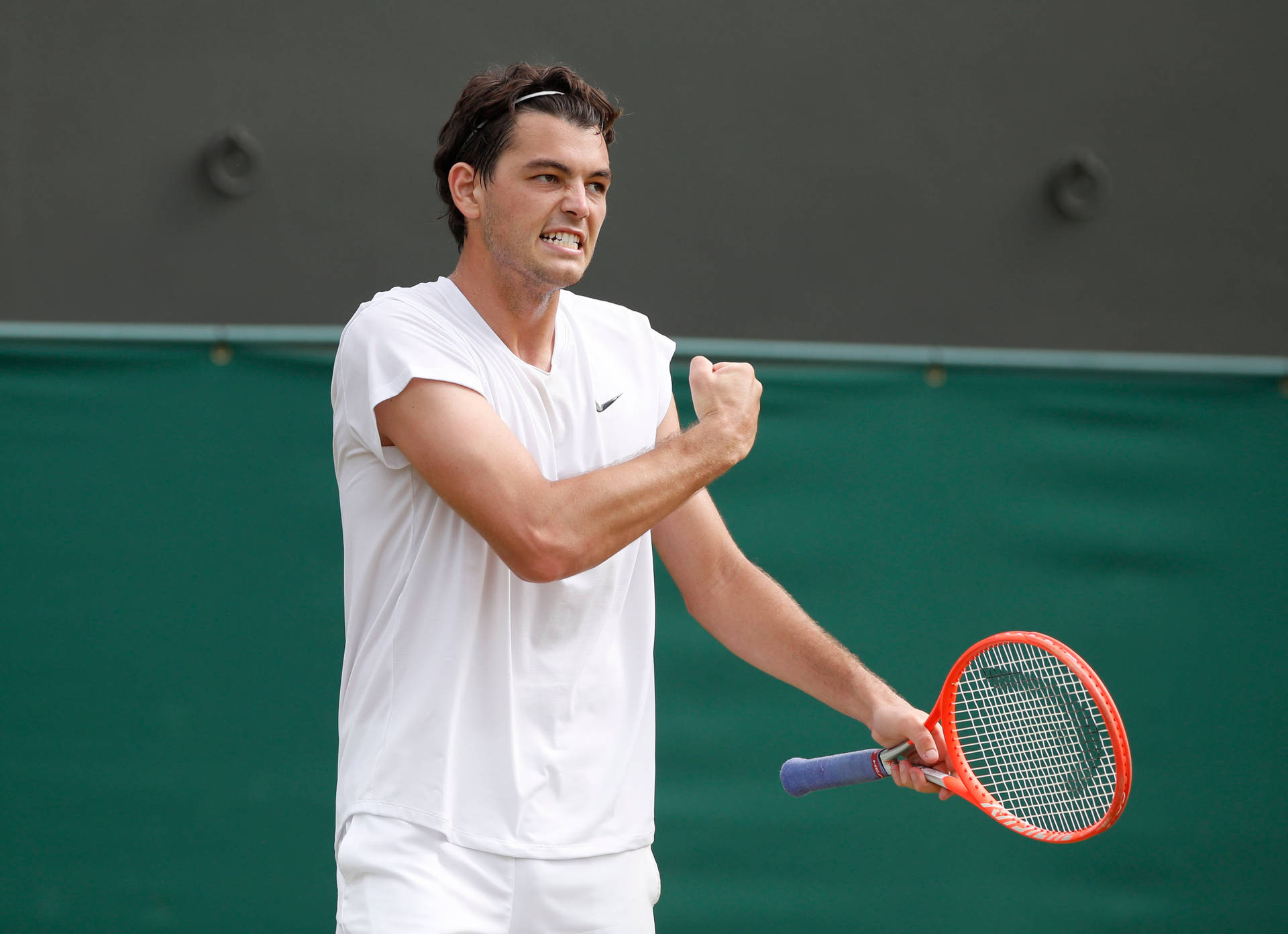 Taylor Fritz Successful Match Background