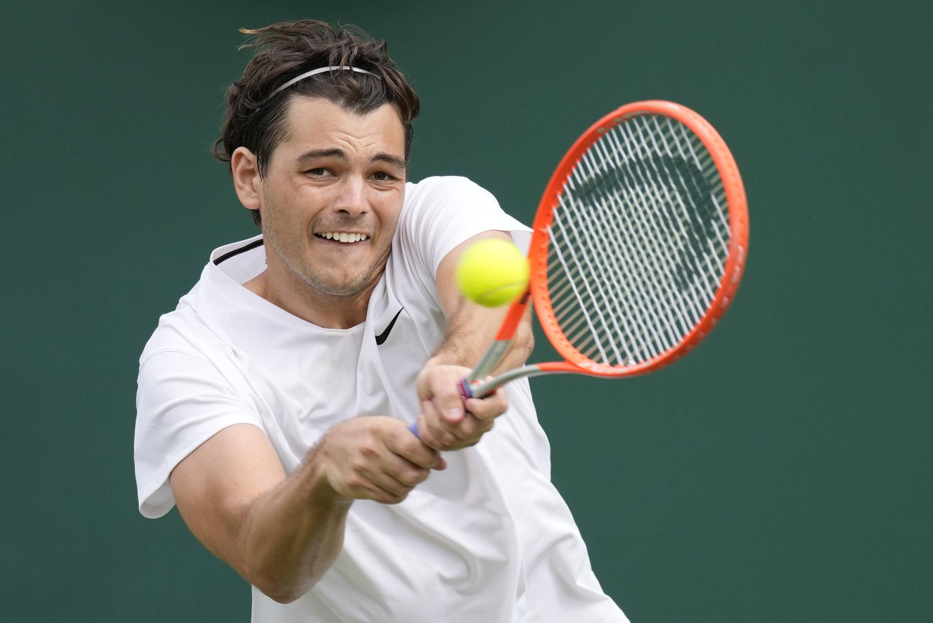 Taylor Fritz Wearing A Headband Background