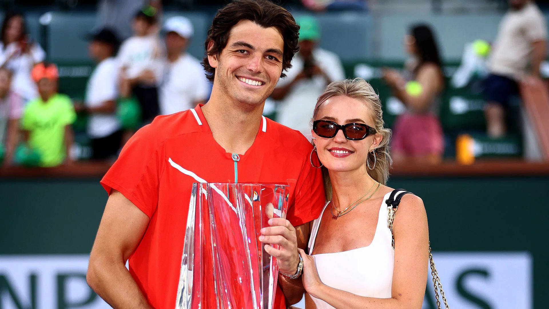 Taylor Fritz With His Girlfriend Background