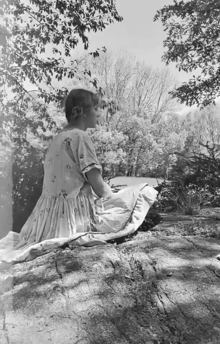 Taylor Swift In The Official Artwork For Her Eighth Studio Album, Folklore Background