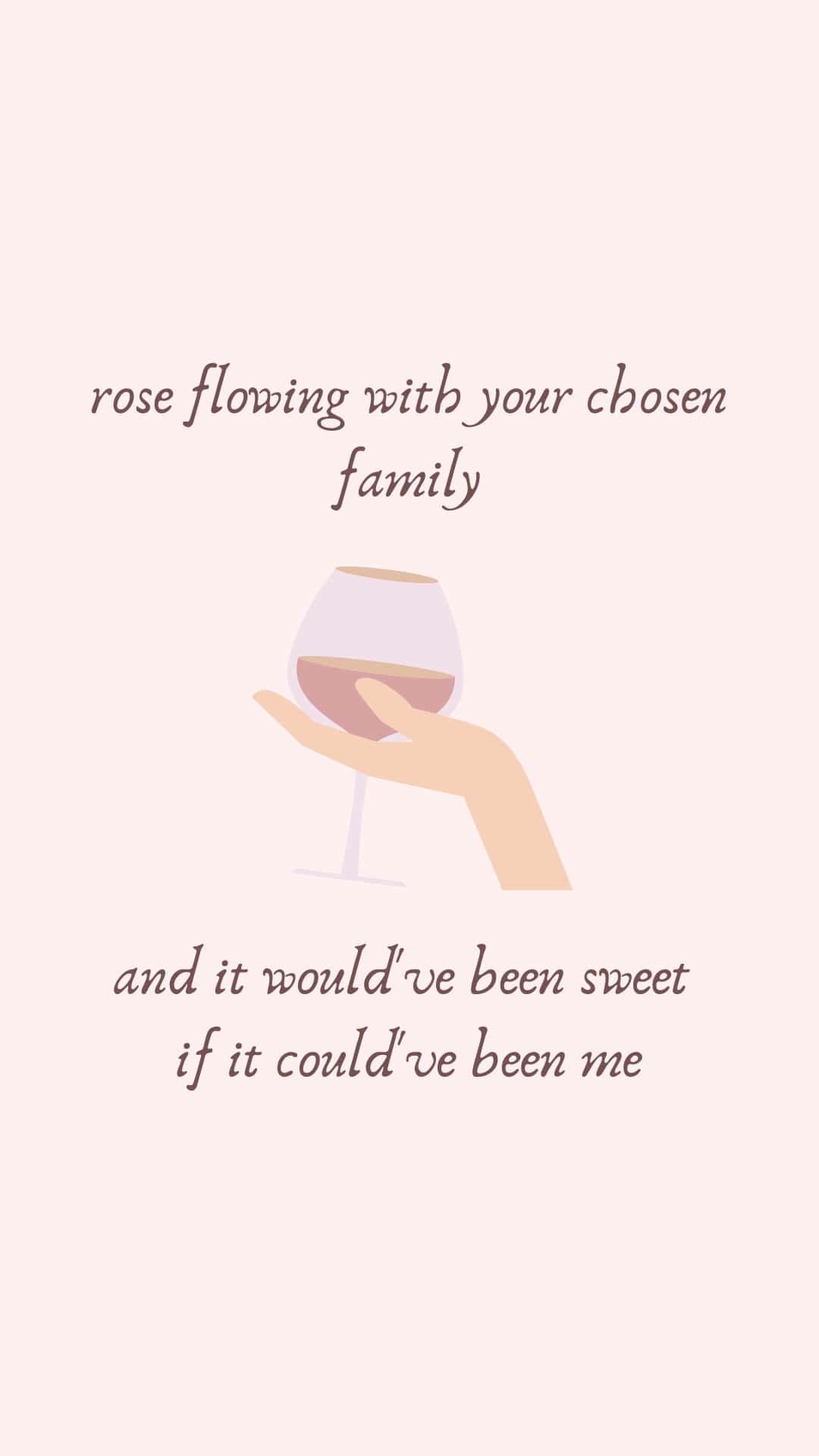 Taylor Swift Lyrics With A Wine Glass Background