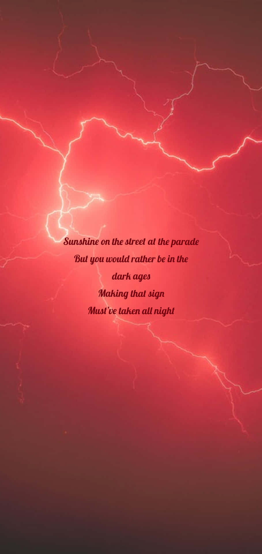 Taylor Swift Lyrics With Lightning Background