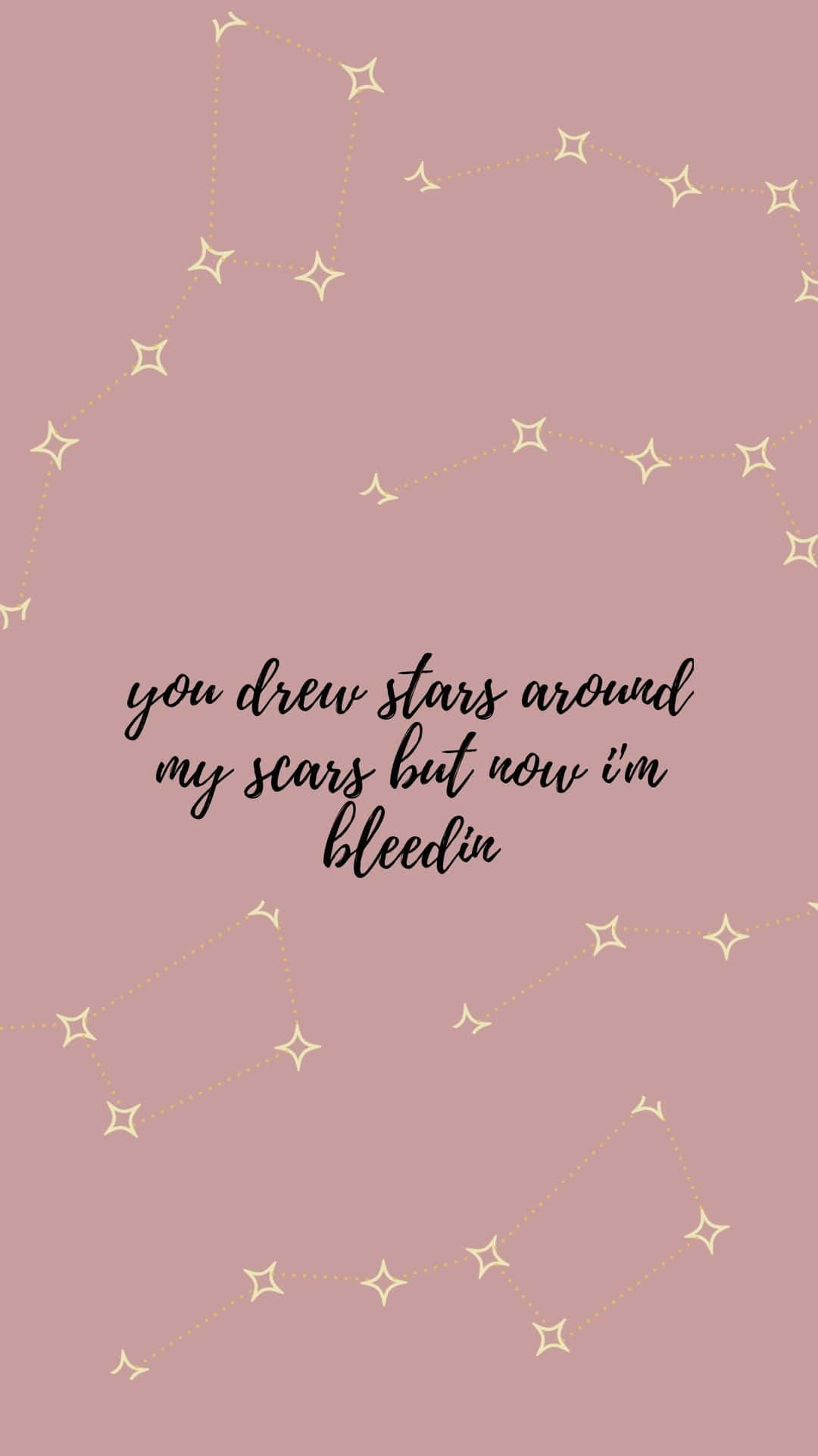 Taylor Swift Lyrics With Scars Line Background