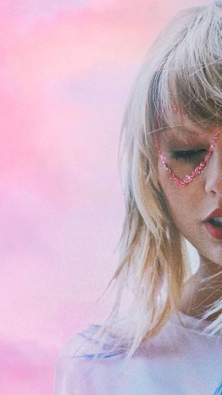 Taylor Swift Pink Heart Background