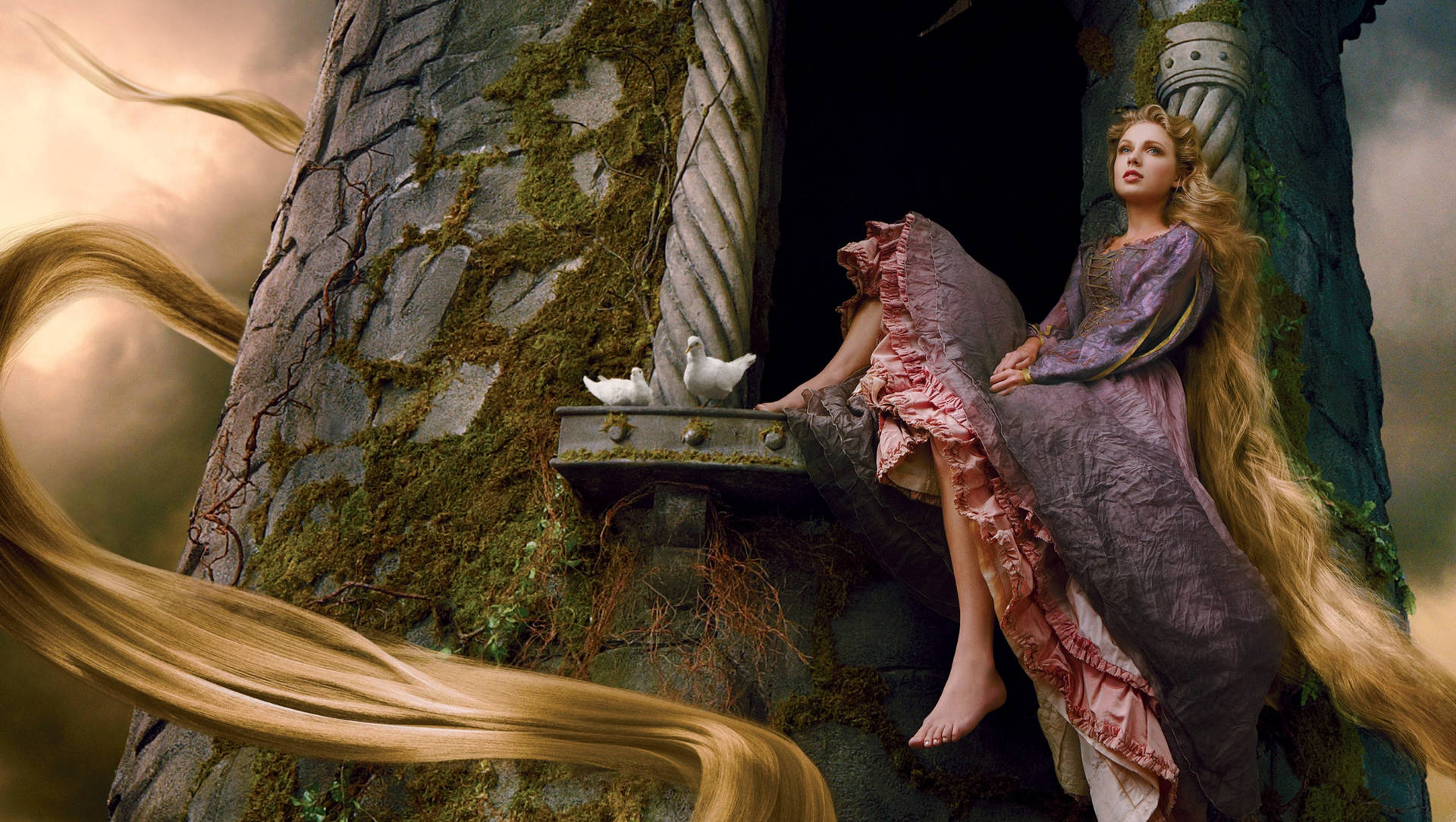 Taylor Swift Stuns In The Role Of Rapunzel Background