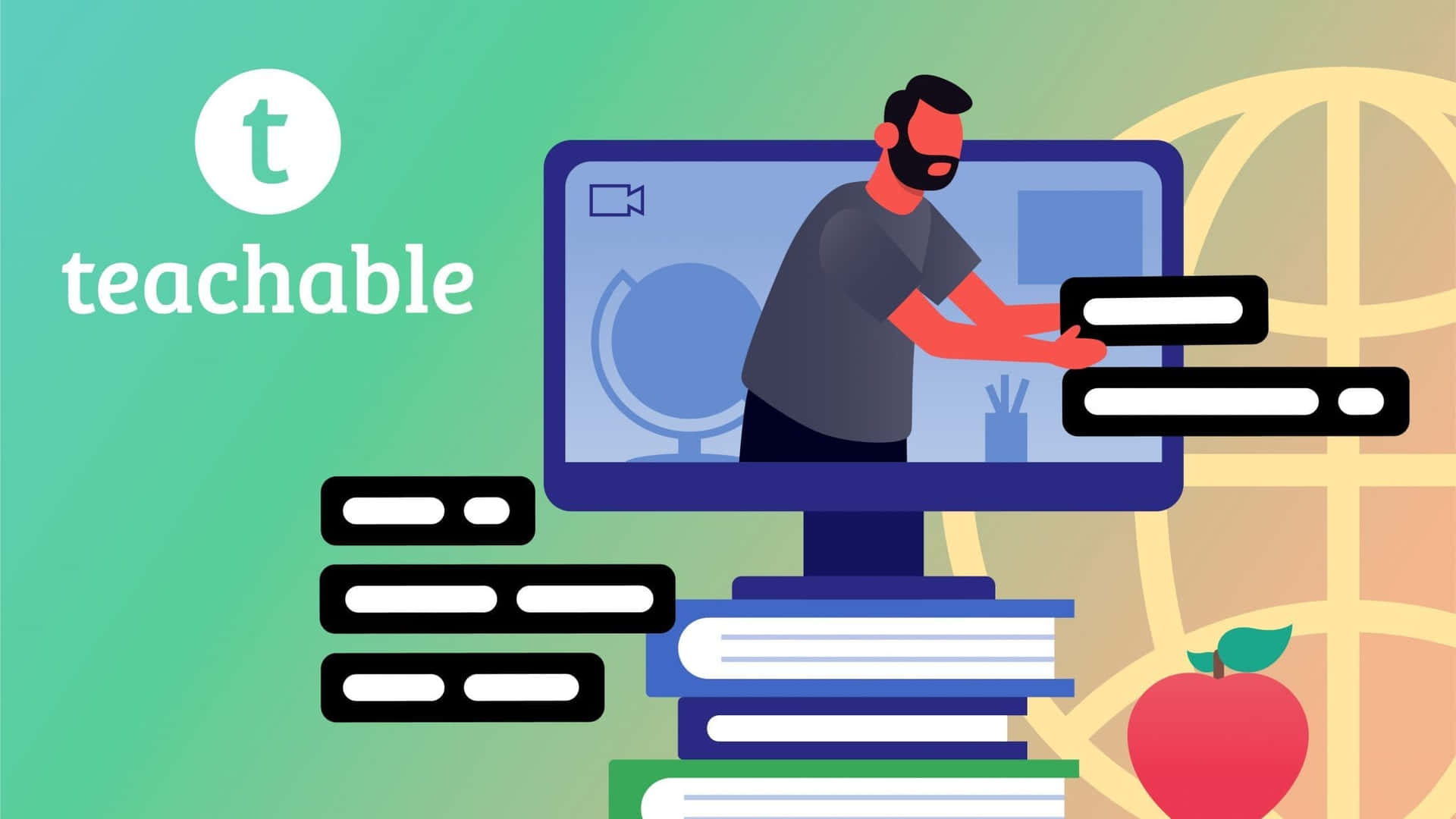 Teachable Online Education Platform Illustration