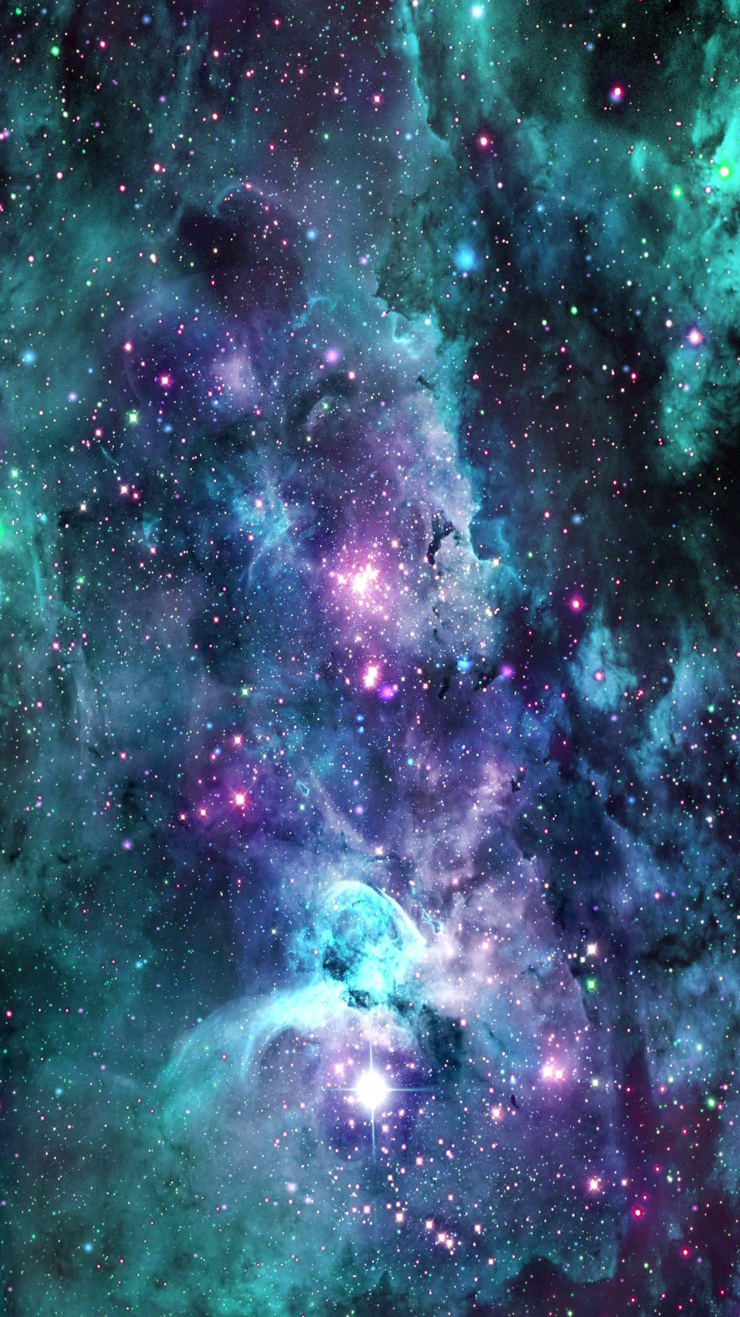 Teal And Purple Galaxy Live