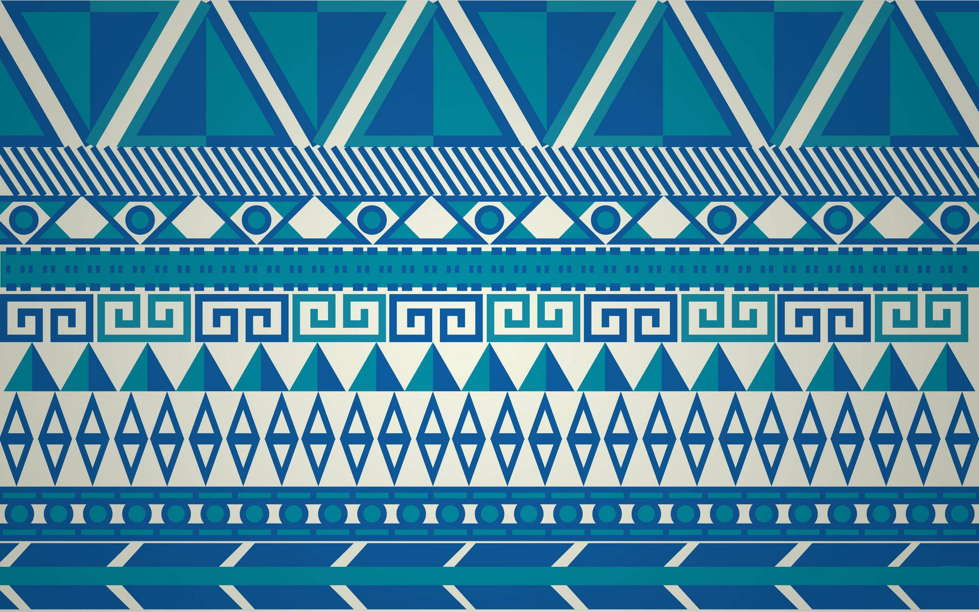 Teal Blue Tribal Pattern Background