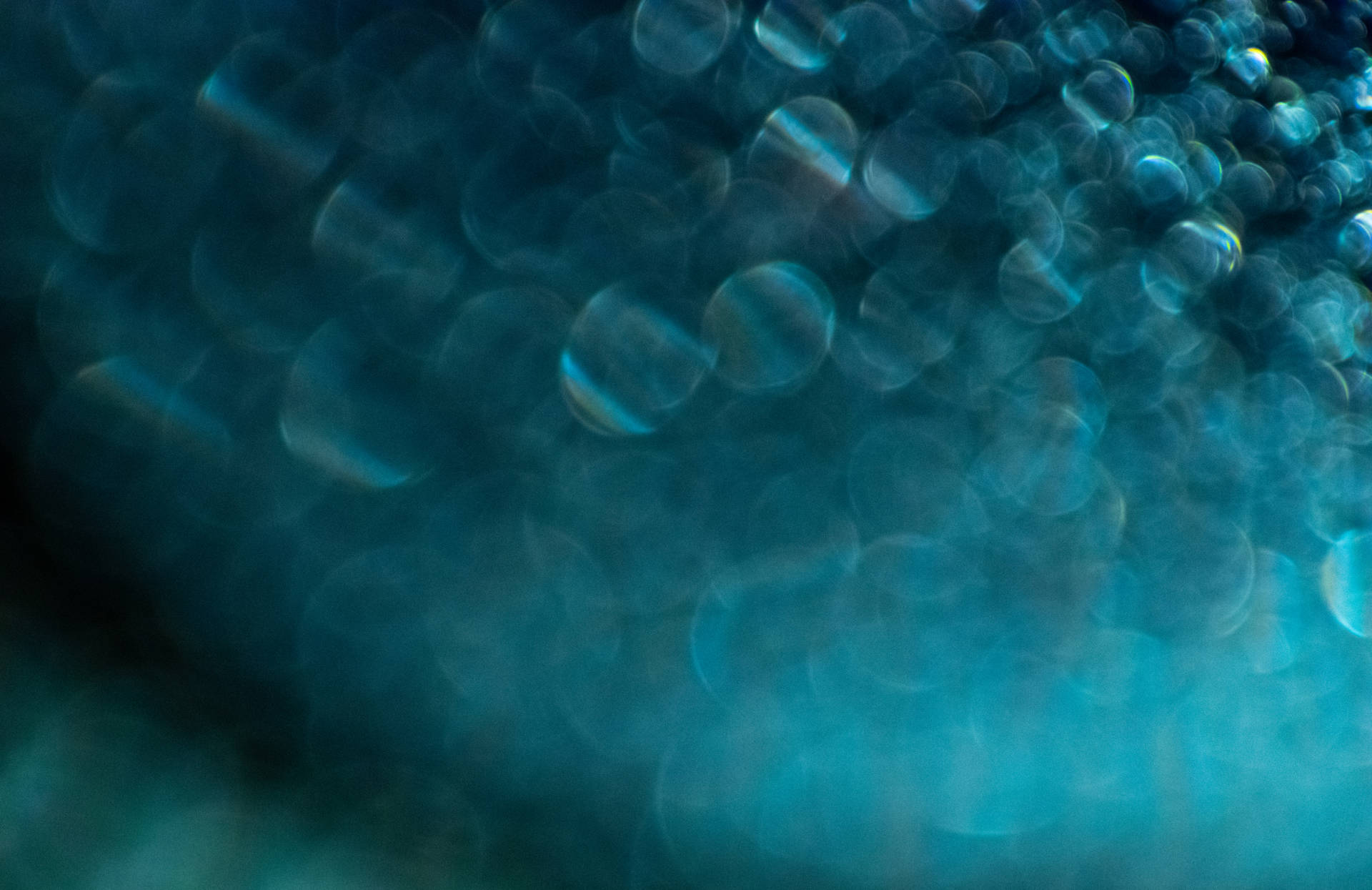Teal Bubble Reflections Background