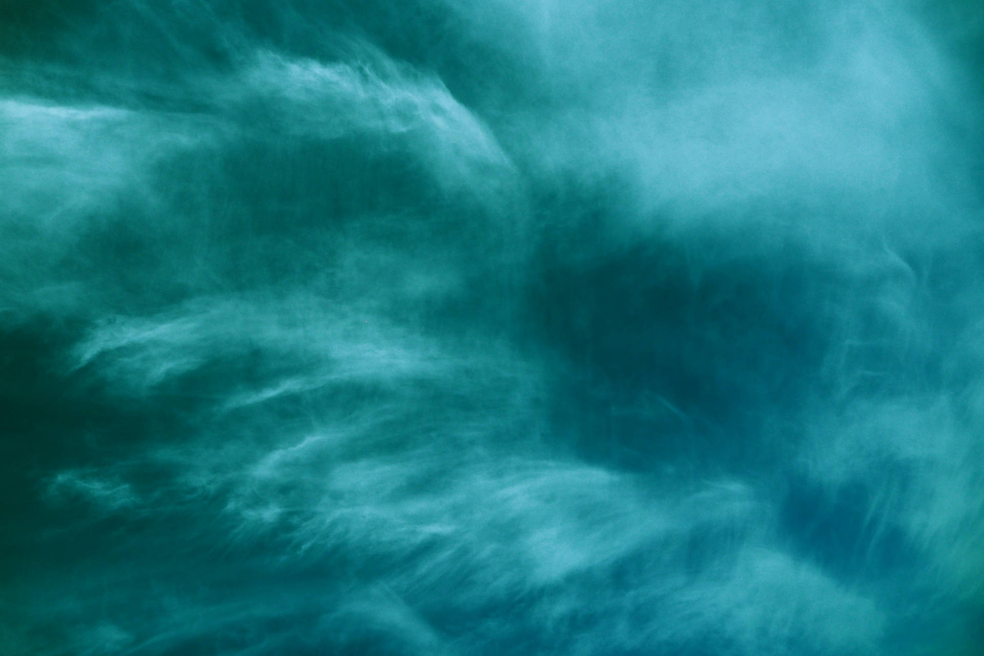 Teal Cloud Of Smoke Background