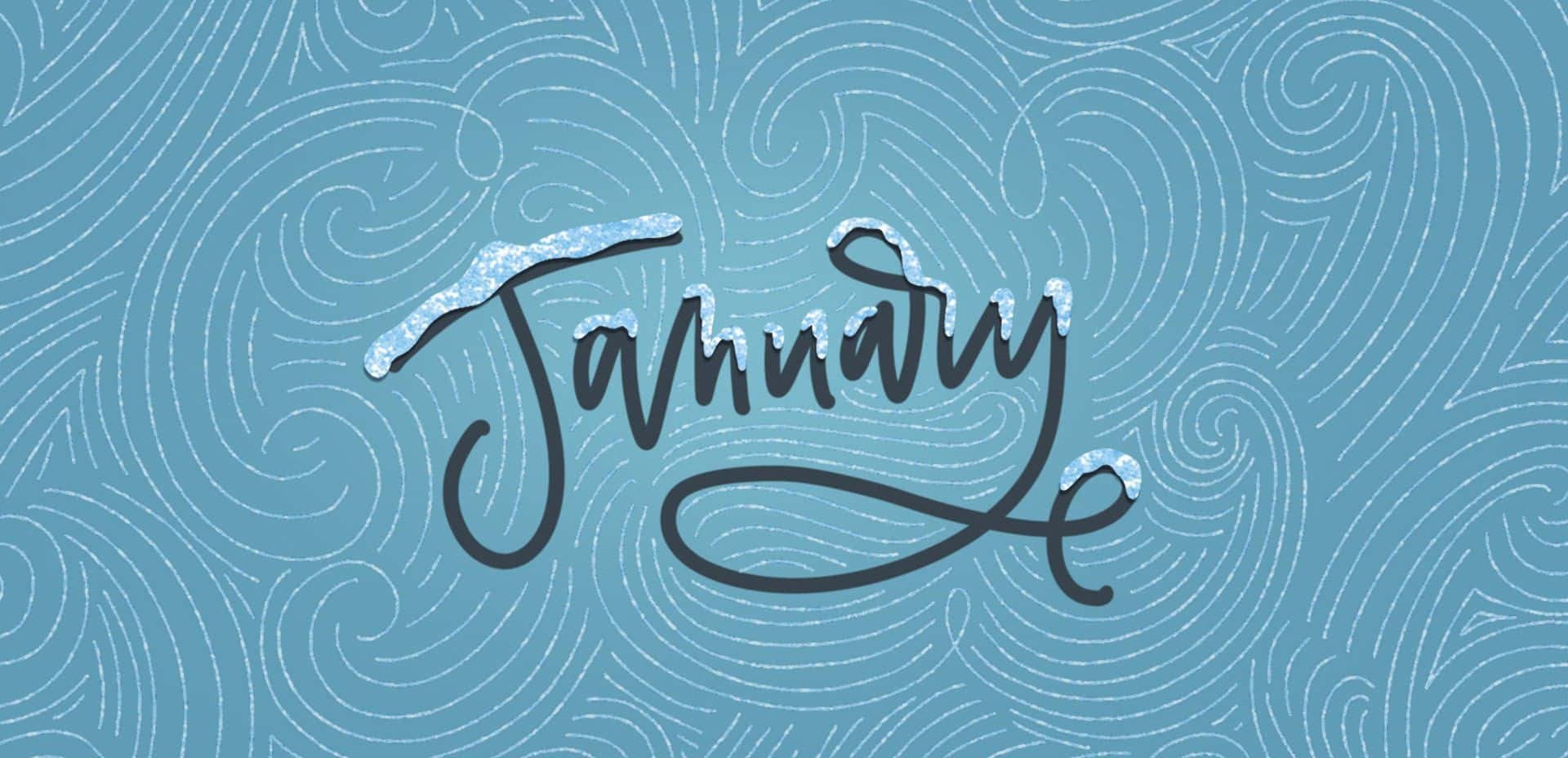 Teal Desktop January Background