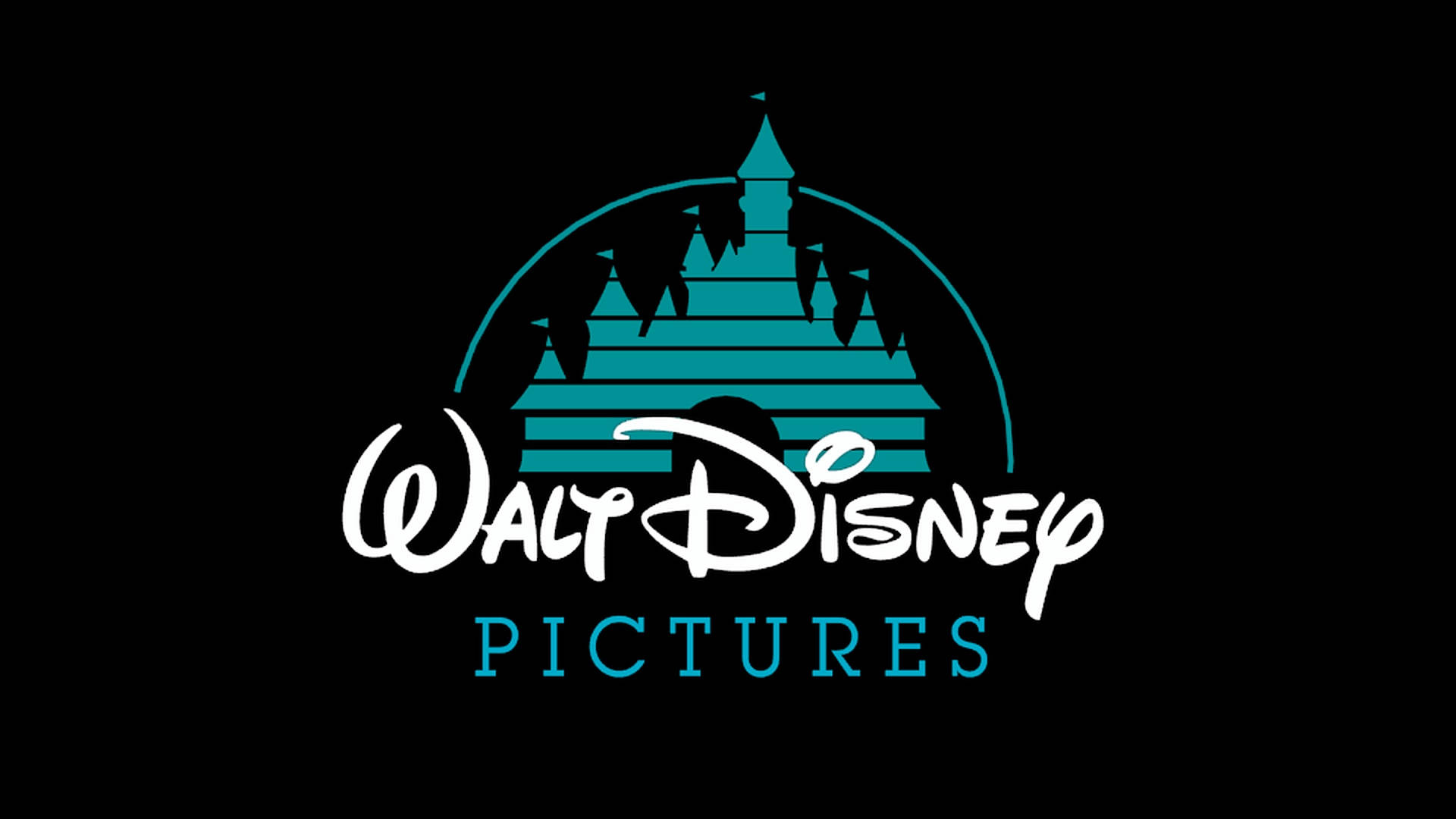 Teal Disney Logo Background