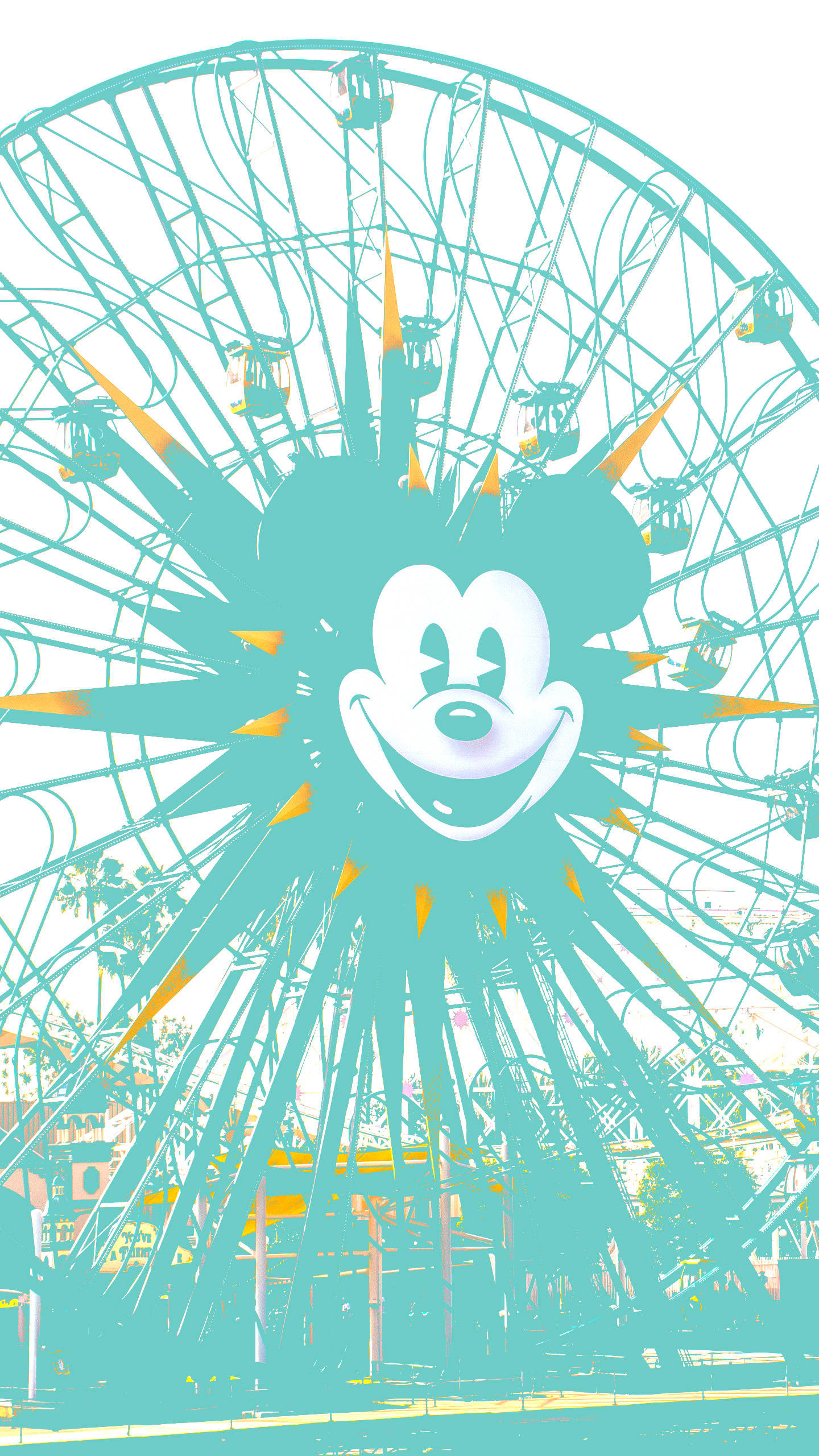 Teal Disneyland Background