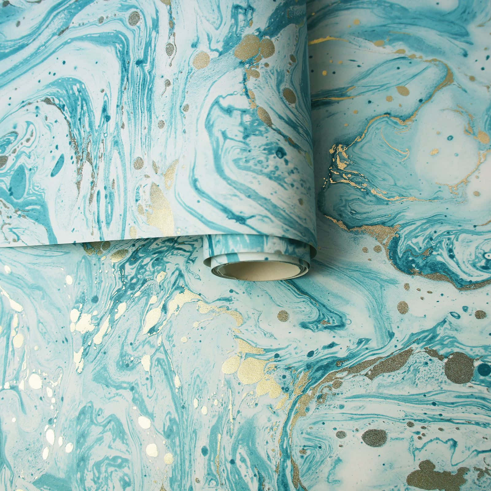 Teal Marble Wallpaper Roll Background