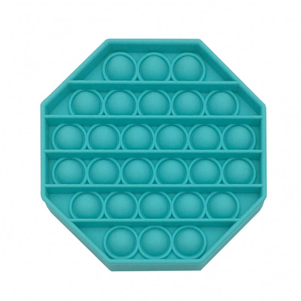 Teal Octagon Pop It Background