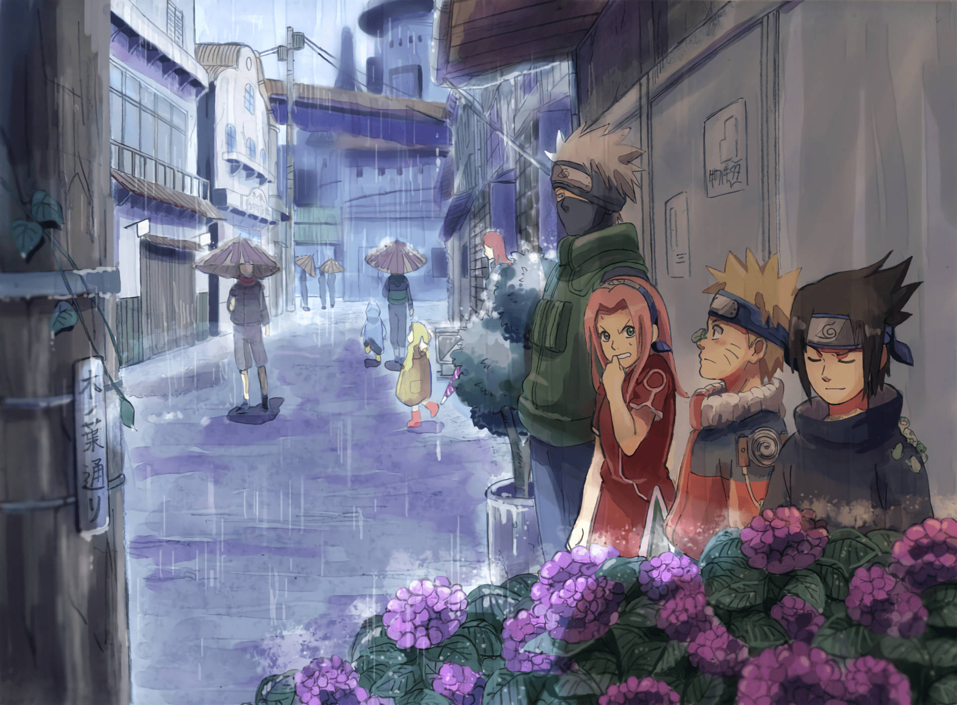 Team 7 Caught By The Rain Background