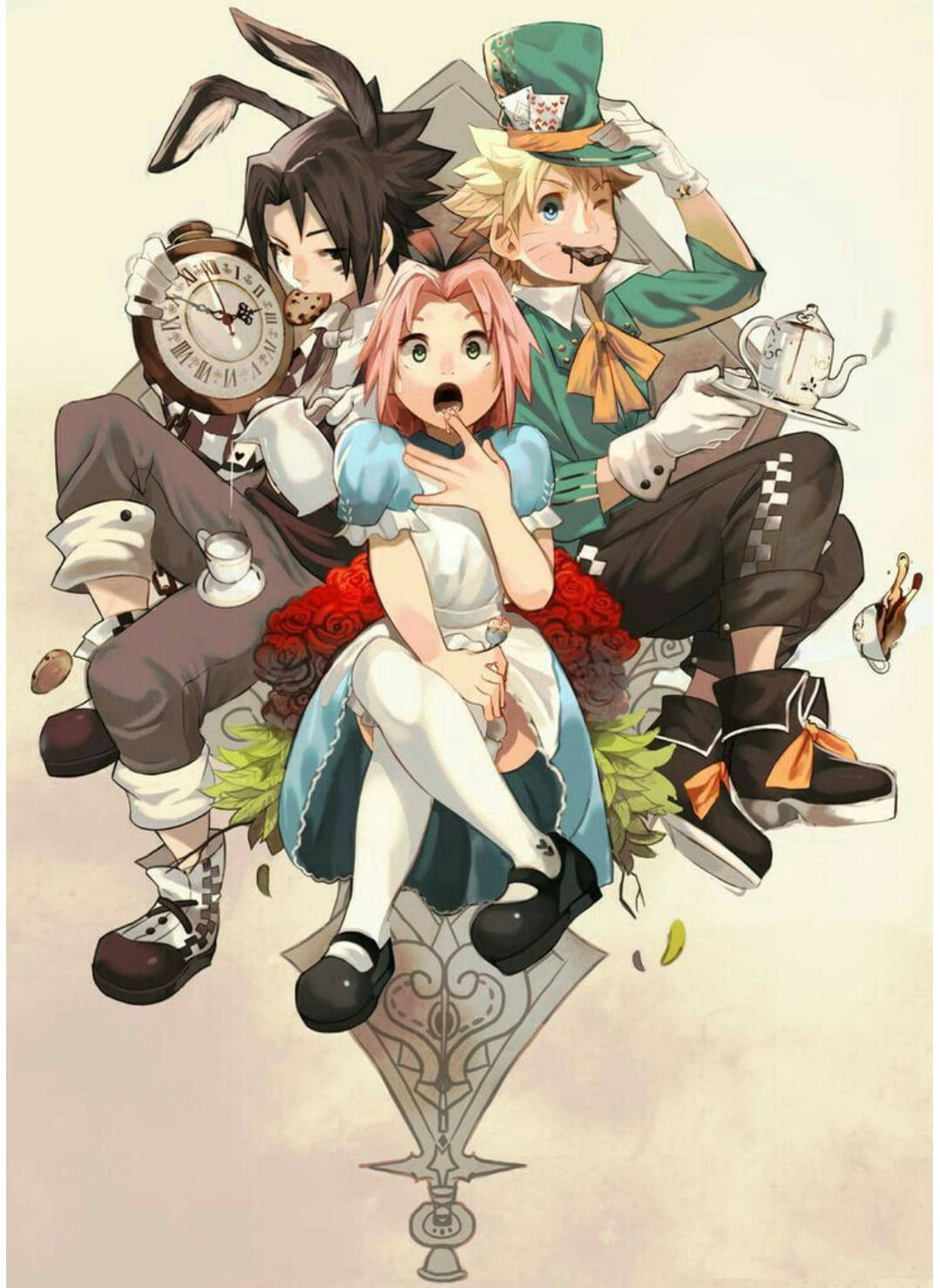 Team 7 Naruto Alice Iphone Background