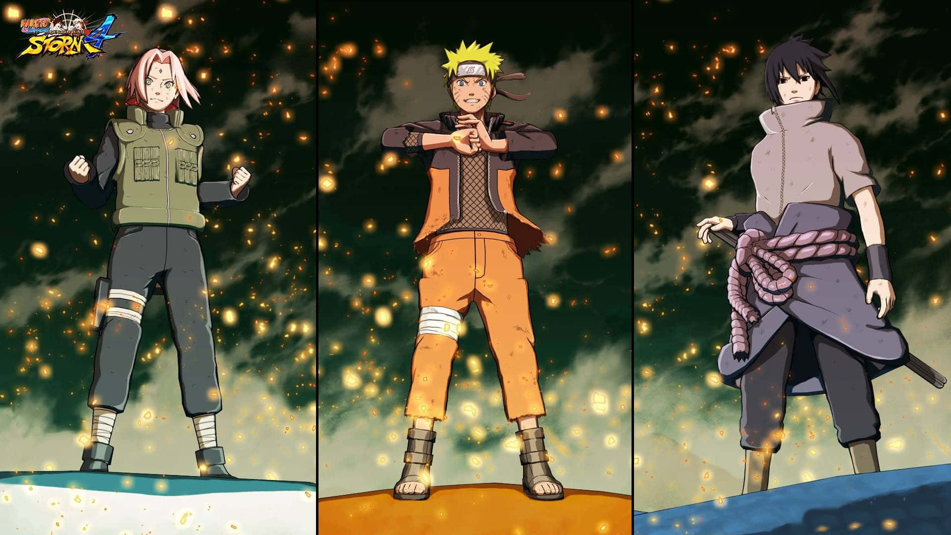 Team 7 Naruto Longs For The Day Of Peace Background