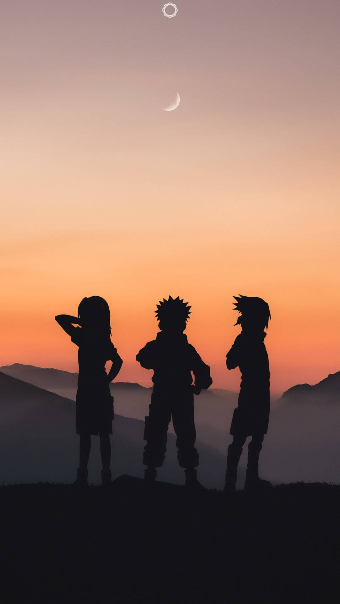 Team 7 Naruto Silhouette Iphone Background