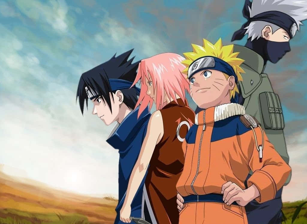 Team 7 Naruto Sky Background Background